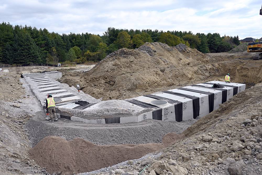 StormCrete tank installation